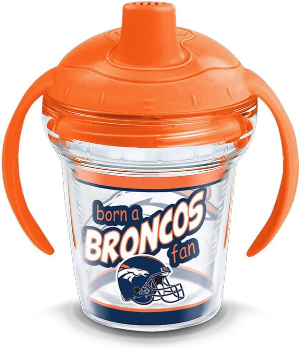 NFL® Denver Broncos Born a Fan Tervis Wrap With Sippy Cup Lid 6 oz My First Tervis™ Sippy Cup, Clear - MamySports