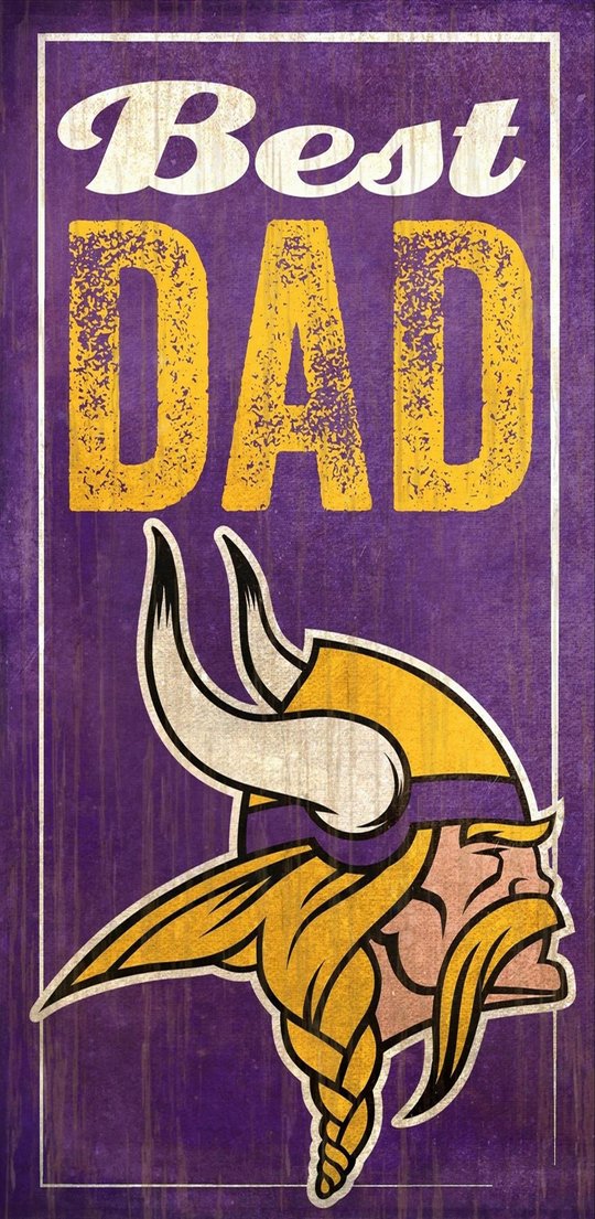 Vikings Best Dad Sign