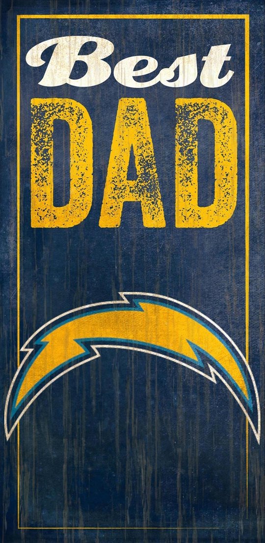 Chargers Best Dad Sign