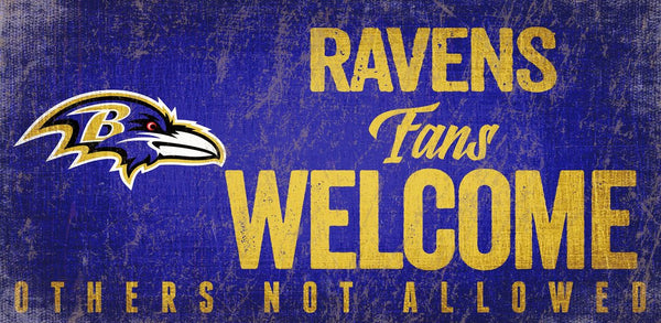 Ravens Fans Welcome Sign