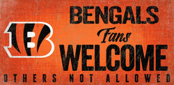 Bengals Fans Welcome Sign