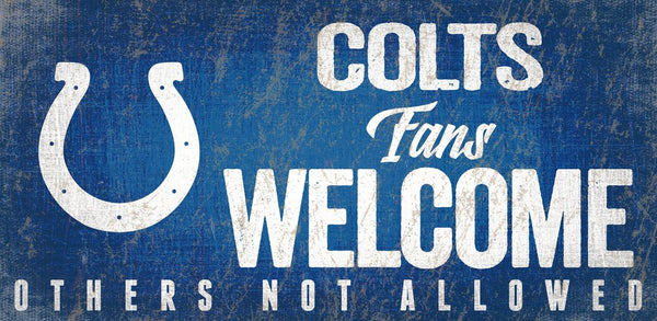 Colts Fans Welcome Sign