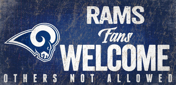 Rams Fans Welcome Sign