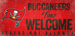 Buccaneers Fans Welcome Sign
