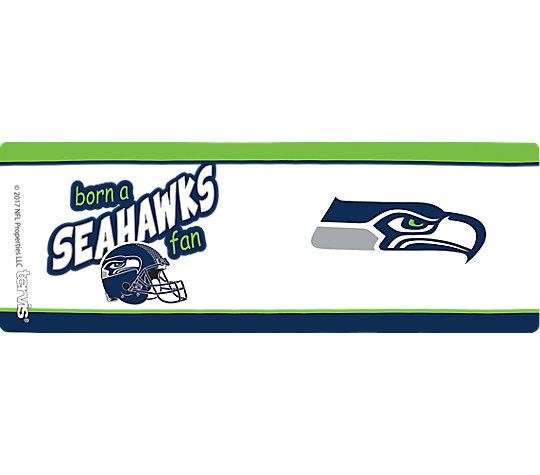 Seattle Seahawks Born a Fan Tervis Wrap With Sippy Cup Lid 6 oz My First Tervis Sippy Cup, Clear - MamySports